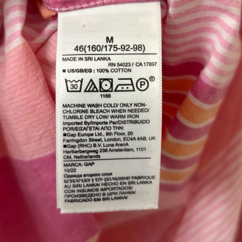 GAP Pink Striped Button-Down Shirt - Picture 16 of 16
